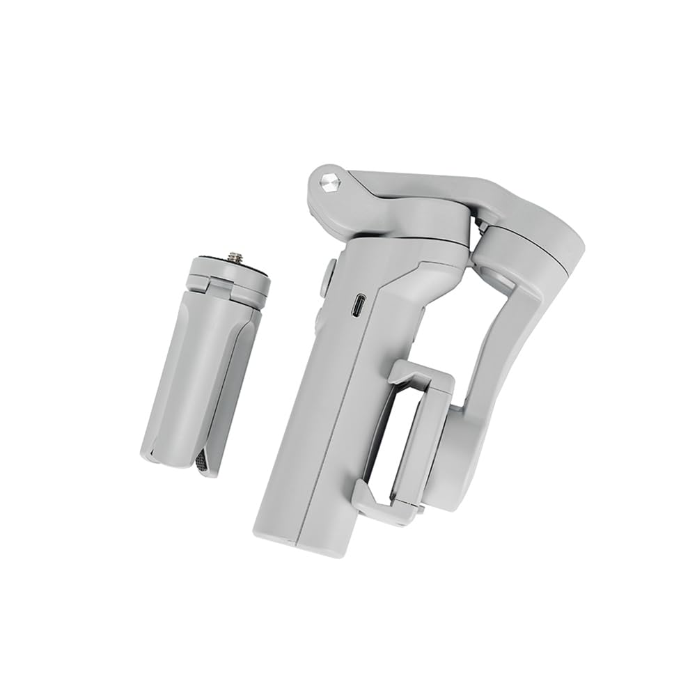 Jimenez Estabilizador Portátil F5 de 3 Ejes con Seguimiento para Vídeos Cortos y Vlogs Portátil y Plegable Gris