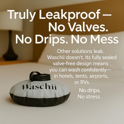 Waschii Pocket-Sized Travel Clothes Washer for Camping, Hostels & Vanlife – Compact, Leakproof, Eco-Friendly – No Power or Sink Needed - 5