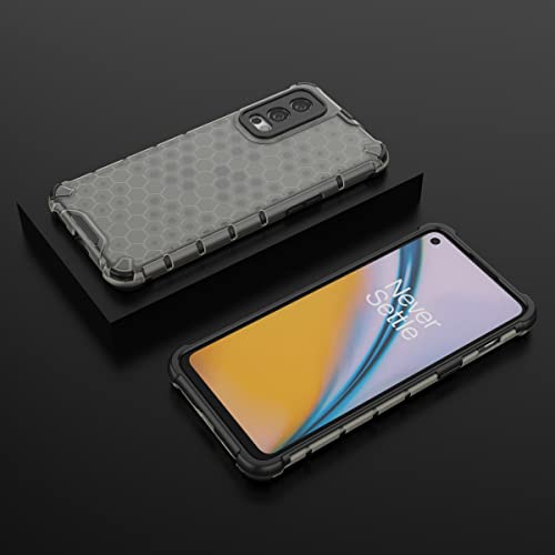 Image of Glasgow Back Case Cover Compatible with OnePlus Nord 2 5G (Stylish Design) - Black