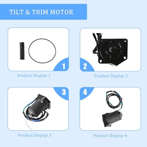 Image of WFLNHB Tilt Trim Motor Replacement for Yamaha Outboard F75 F90 2005-2018 6D8-43880-01-00 6D8-43880-09-00