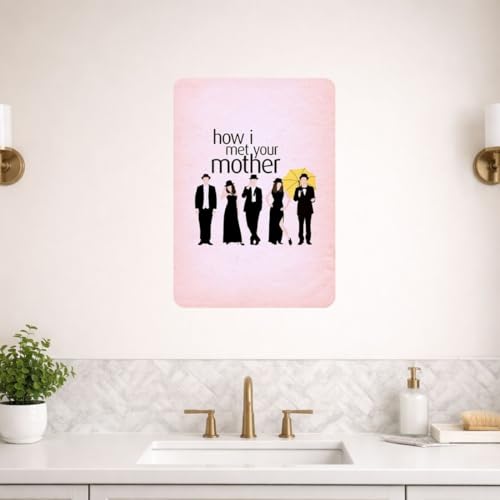 Image of Zesta Bathroom Decor Items Washroom Decor Tin Sign | Aesthetic Posters Wall Poster for Bedroom | Magnetic Cafe Decoration Items /Restaurant Decorations Items | Quirky Home Decor Bar Accent (Himym)