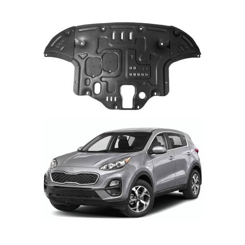 Image of Engine Splash Shield Fit for Kia Sportage 2017-2022 Front Wheel Drive Engine Case Guard Under Cover Compatible with Sportage 2018-2021 Front Engine Guard Mud Flapsm,Not Fit for All Wheel Drive