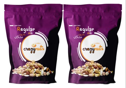 Crazynuts Value Pack of 2 Regular Mix, 250 g, Amazing Nutritious Snacks and Healthy