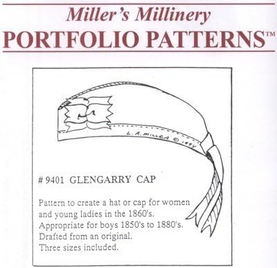 1850's to 1860s Glengarry Cap Pattern