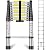 Telescoping Ladder, 12.5 FT Aluminum Lightweight Extension Ladder, Heavy Duty 330lbs Max Capacity, Multi-Purpose Collapsible Ladder for RV or Outdoor Work
