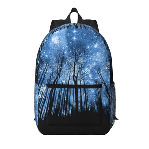 Sac à dos voyage noir ciel étoilé grand compartiment bagage cabine
