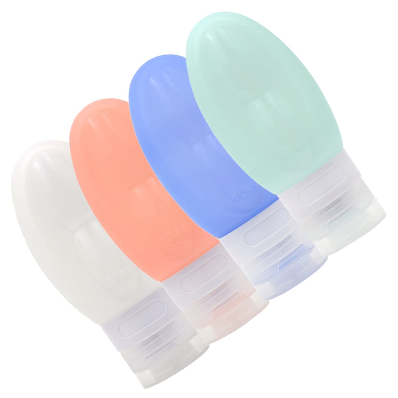 Housoutil 12 Pièces Bouteille De Gel De Silice Contenants De Toilette Format Voyage Contenants De Maquillage Distributeur De Voyage Mini-lotion Étanches Produit Vaisselle