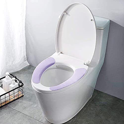 HAMON WC Abdeckung Pad 4 Sätze Toilettensitzbezüge Waschbar WC Abdeckung WC Sitz Cover Toiletten-Abdeckung Wärmer WC Abdeckung Cover Warmes Toilettensitzkissen – Bild 6