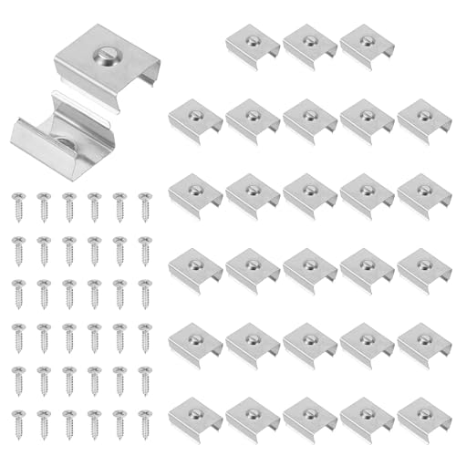 PATIKIL Neon Rope Light Mounting Brackets, 30 Pcs Neon LED Lights Stainless Steel Install Fixing...