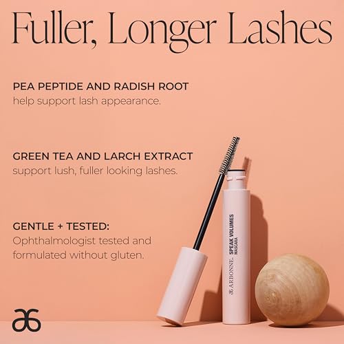 Speak Volumes Mascara – Lengthens, Defines, Separates, Curls, Volumizes Lashes; Smudge-Resistant; Vitamin-Infused; Ophthalmologist-Tested; Buildable Natural or Dramatic Look Mascara, by Arbonne. - Image 4