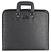 Masonic Regalia Black Faux Leather Soft Masonic Apron Carrying Case with Handle [BLACK]