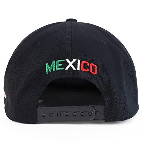 Image of Hecho En Mexico Eagle 3D Embroidered Flat Bill Snapback Cap
