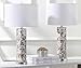 SAFAVIEH Lighting Collection Boise Coastal Cream Shell 29-inch Bedroom Living Room Home Office Desk Nightstand Table Lamp Set of 2 (LED Bulbs Included)