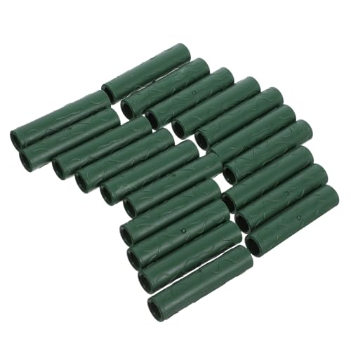 OSALADI Conectores para Estacas de Jardín de 8 MM 20 Unidades Adaptadores de Plástico PP Verde Resistentes Intemperie Soporte Versátil para Plantas Jaulas de Tomates y Estructuras de