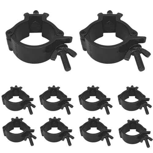 Crochets pour trusses 48-52mm en aluminium noir robuste lot de 10