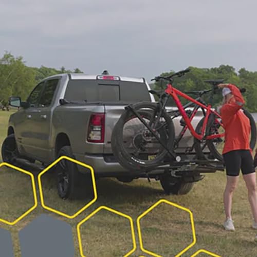 Saris MHS UNO, Single Arm Bike Carrier Modular Hitch System for Cars, Trucks and SUVs, Precision Machined Aluminum Bike Rack No Contact with Frame or Fork, Add-On Tray