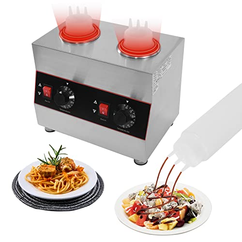 LIWBYYG 320W Electric Sauce Warmer, 0.14Gal Commercial Electric Sauce Warmer