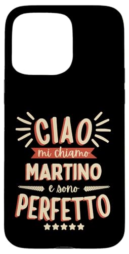 Martino Idea Regalo Personalizzata Nome Divertente �X�}�z�P�[�X iPhone 15 Pro Max �p