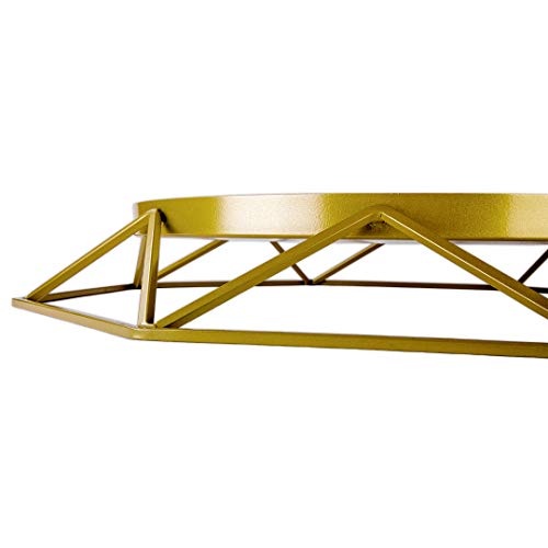 Koyal Wholesale Gold Geometric Metal Round Cake Stand thumb #5