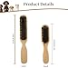 Soft Boar Bristle Dog Brush for Short Haired Dogs - Made of Wood, Gentle Deshedding & Grooming Tool, Ideal Dog Hair Brush for Pets, Dog Brushes for Grooming and Shedding （Large）