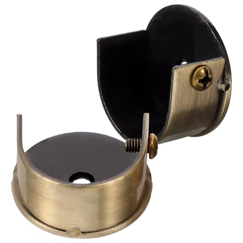 WEKADRIN Supports de Tringle à Rideaux Muraux 28 Mm Acier Inoxydable Bronze Ancien Support Robuste Stable pour Tringle de Placard Salon Chambre Lot de 2...