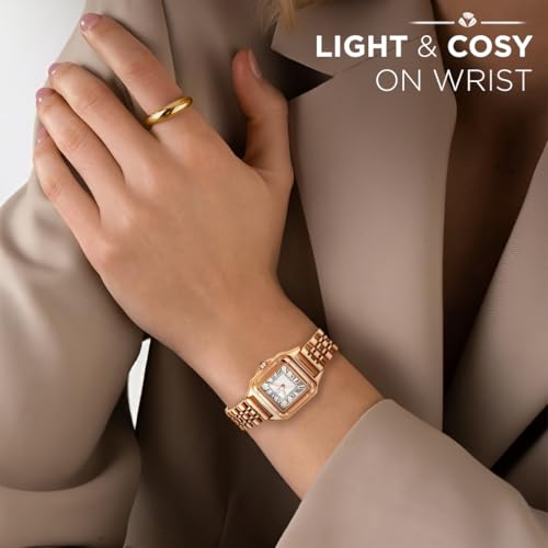 Image of Carlington Diva Series Analog Women Wrist Watches with Stainless Steel Chain Strap | Premium Fashion Watches for Ladies | CT - 110