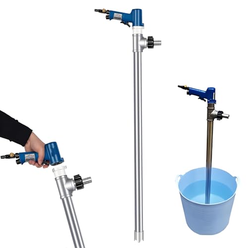 Pompa pneumatica di trasferimento dell'olio dell'acciaio inossidabile, 60-80L/min portata, tubo di 91cm per l'olio idraulico diesel del motore, strumento di erogazione del liquido del tamburo industri