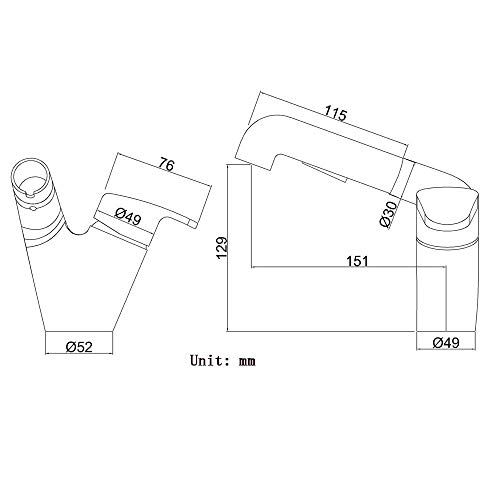 Robinet extractible et rétractable chrome pour lavabo et shampooing facile - 6