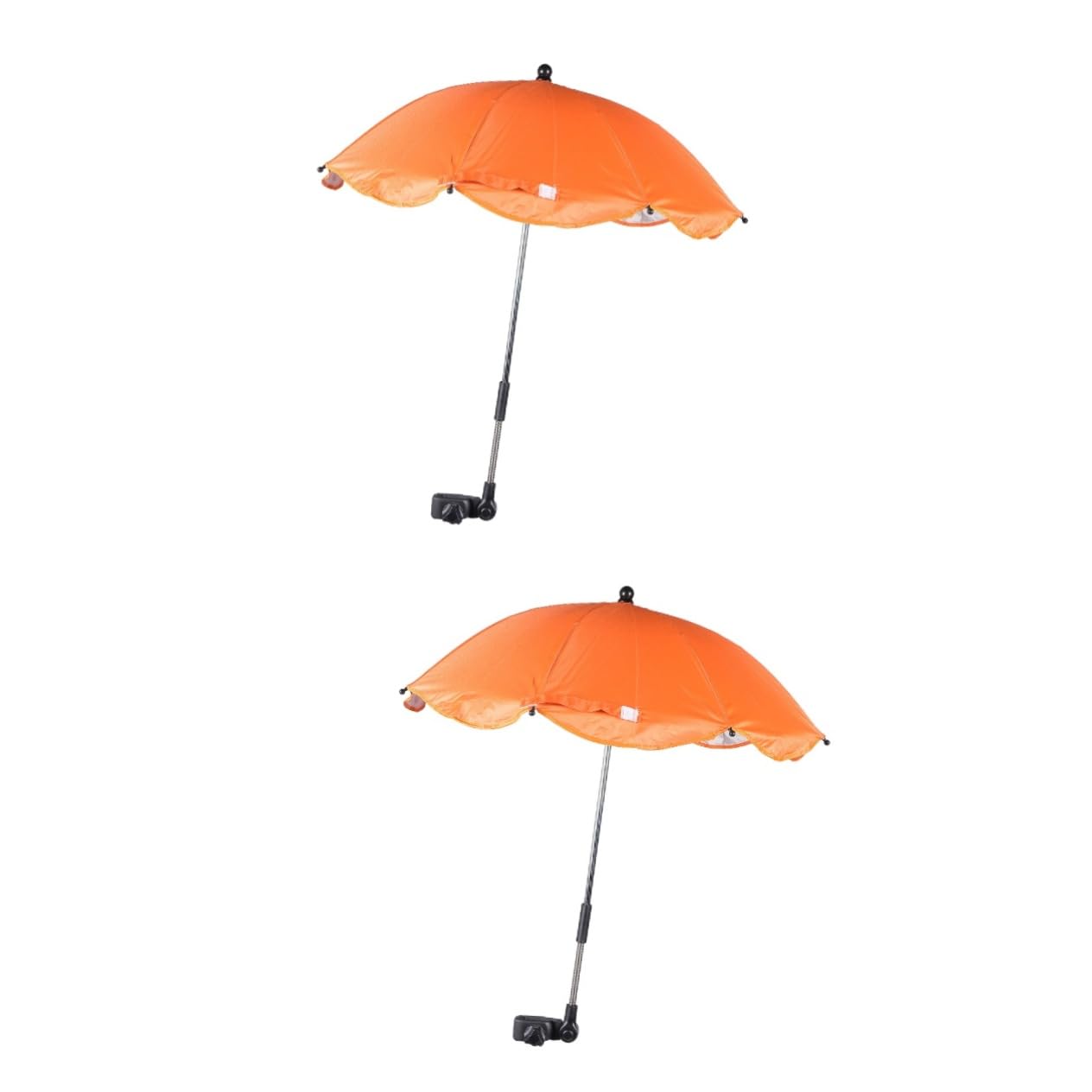 Beatifufu 2pcs Adjustable Chair Umbrella Clamp Stroller Clip-on Shade Baby Stroller Umbrella Uv Protection for Outdoor Activities