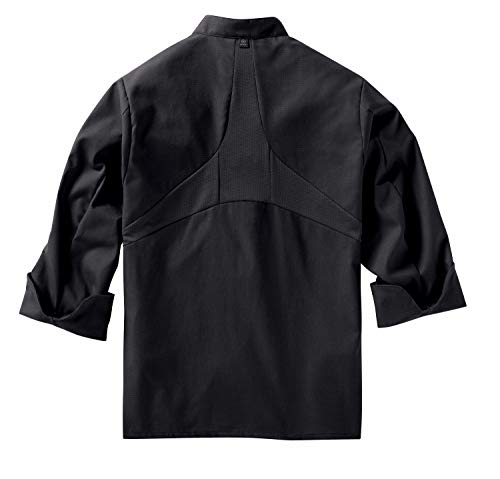 Image of Red Kap Men's Long Sleeve Ten Button Chef Coat with Mimix and Oilblok