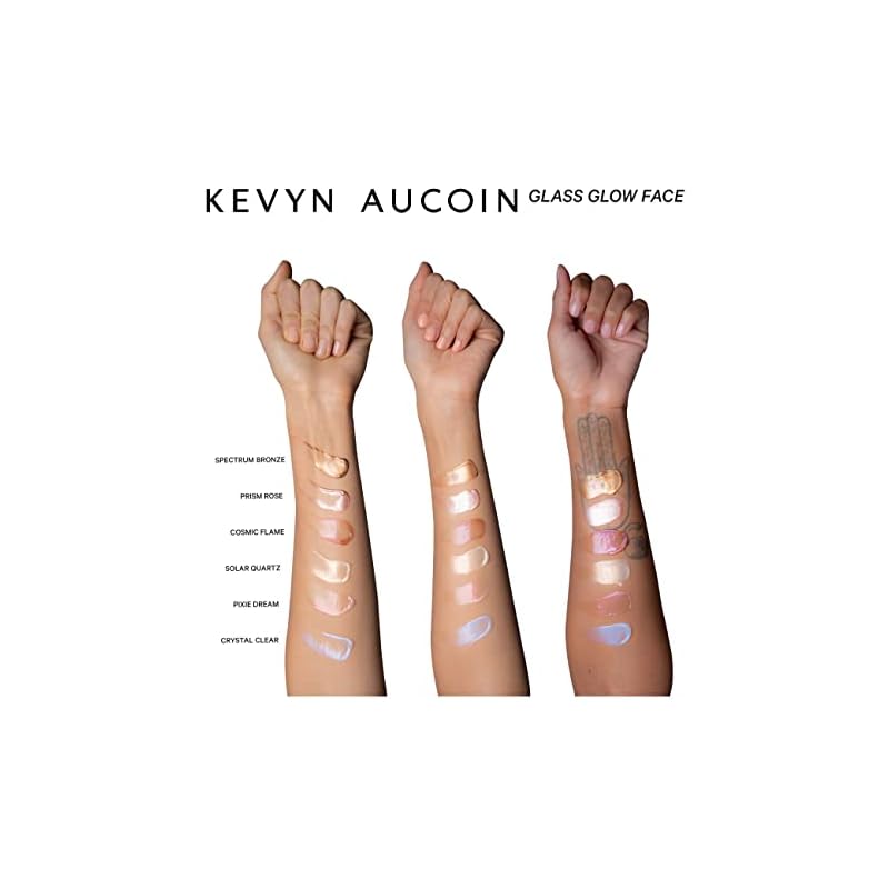 Kevyn Aucoin Glass Glow Face, Prism Rose: Multi-purpose universal dewy highlighter for face and body. Creates glowing youthful-looking hydrated skin with a glassy complexion. Makeup artist go to. - Image 5