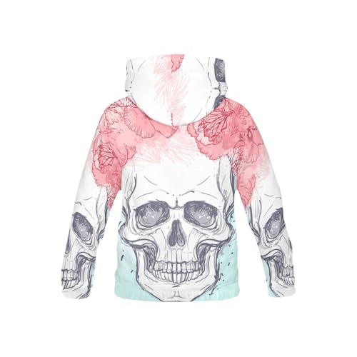 Poppy Flowers Long-sleeve All Over Print Athletic Hoodies Pullover Sweatshirt2