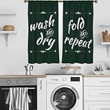 zokyer Cortinas de lavandería y cocina, niveles de