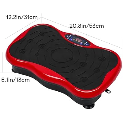 Vibration Plate Exercise Machine for Lymphatic Drainage,Power Vibrate Stand Shake Board 300 Lbs Capacity Whole Body Workout Waver with Fitness Resistance Bands Weight Loss Gifts for Women