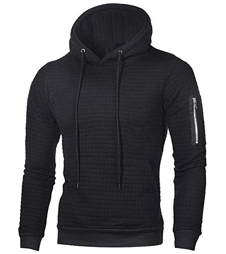 UNIFACO Kapuzenpullover Herren Hoodie Lässig Pullover Hooded Sweat Sweatshirt Einfarbig Hoddies für Männer Kapuzen Pulli Hoody Cover
