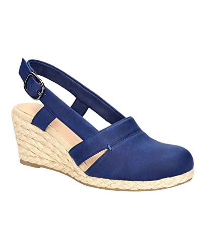 Image of Juliet Holy Womens Wedges Sandals Platform Espadrilles Slingback Closed-toe Clogs Sandals