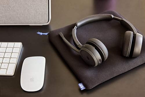Image of Cisco Headset 721, Wireless Single On-Ear Bluetooth Headphones, Webex Button, USB-A HD Bluetooth Adapter, Soft Case, Charging Stand, Carbon Black, 2-Year Limited Liability Warranty(HS-WL-721-BUNAS-C)