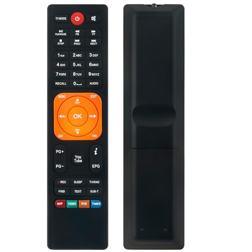 VINABTY Mando a Distancia de Repuesto Adecuado para GTMEDIA Satellite Receiver V8-Honor,V8-Pro,V8-NQVA,V9-Super,N30MTBX01