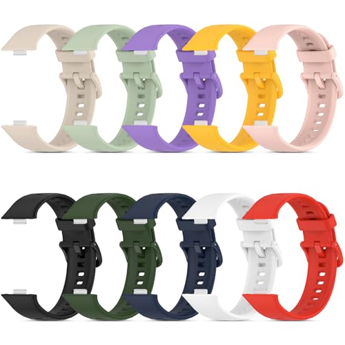 Xisair 10 Straps Compatible with Huawei Watch Fit 3 Sport Watchband Silicone Strap Huawei Fit 3 Replacement Wristbands for Huawei Watch Fit3 - Image 2
