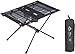 Produktbild Naturehike Ultraleichter Klapptisch Outdoor Camping Tragbarer Outdoor Tee Aluminiumlegierung Tisch für Picknick, Camp, Strand (Schwarz)