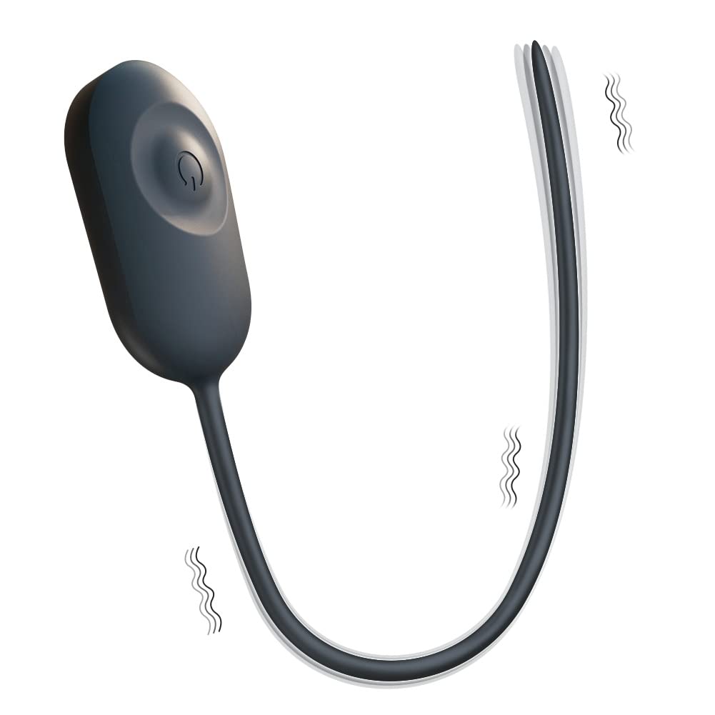 Roluck Dilatatori uretrali 10 modalità di vibrazione Dilatatore per pene in silicone Silenzioso, impermeabile, ricaricabile via USB Flessibile e liscio Giocattolo sessuale per uomini principianti