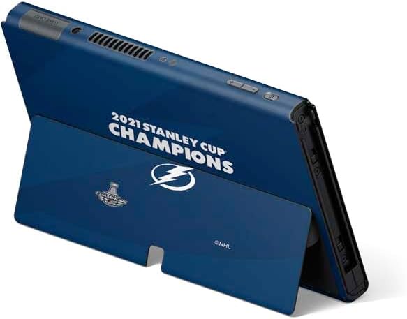 Skinit Decal Gaming Skin Compatible with Nintendo Switch OLED (2021) - Officially Licensed NHL 2021 Stanley Cup Champions Tampa Bay Lightning Design