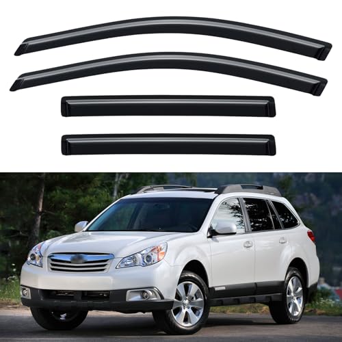 Image of Window Visors Rain Guards for 2010 2011 2012 2013 2014 Subaru Outback, Out-Channel Window Vent Wind Deflectors Visors Shades for 10 11 12 13 14 Subaru Outback