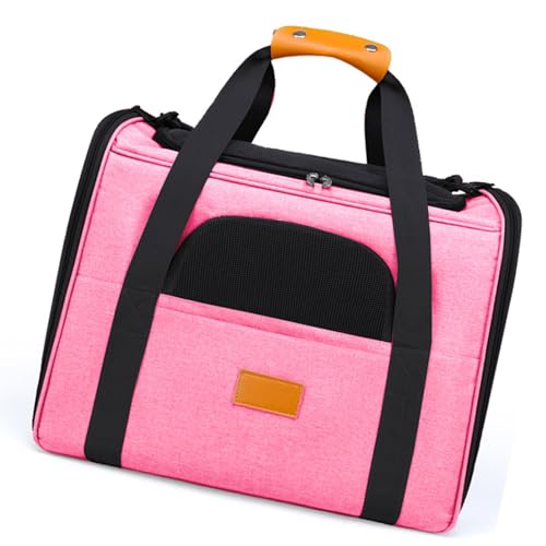 Oxxggkao Bolsa transportadora portátil plegable para mascotas, bolsa de transporte de mano transpirable, solución de viaje para perros pequeños, gatos, cómodos transportadores para gatos