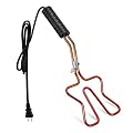 Electric Charcoal Starter Ajiaguo 700W - Premium BBQ Grilling Fireplace Coal Lighter Easy & Quick Ignite Briquettes |No Sparks or Flames | 304 Stainless Steel Coils Elements 5ft Long Cable (CB 2)