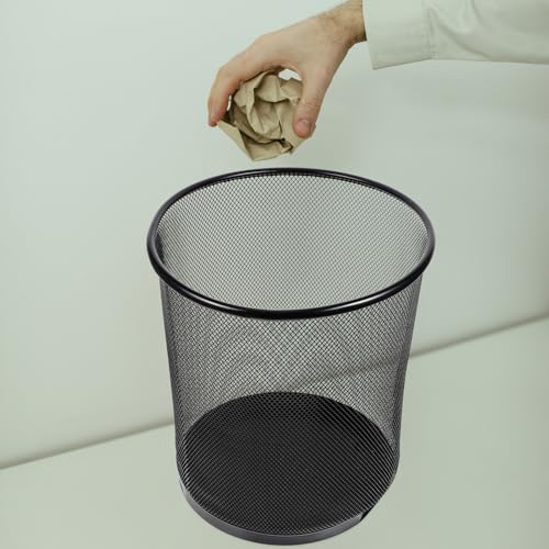 Caneca de basura metálica Cabilock 28x26x22 cm miniatura 7