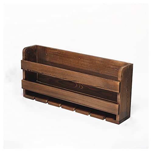 Soporte para botellas de vino de madera para pared 6 botellas miniatura 1