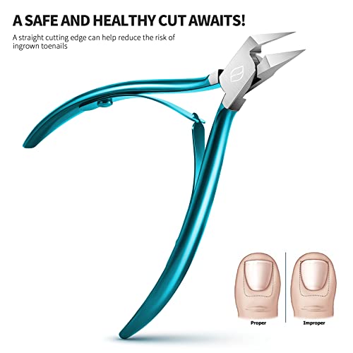 FERYES Wide Jaw - Pinza de uñas para uñas encarnadas y uñas gruesas de acero inoxidable con punta afilada para uñas de pies profesionales - Wide Jaw - imagen 2