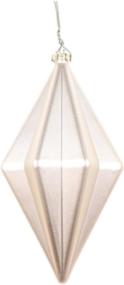 Vickerman 5.5" Olive Shiny Finial Christmas Ornament. Includes 4 Pieces per Bag.