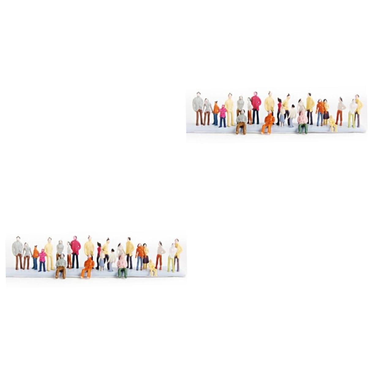 Artibetter 200 Piezas Figuras De Personas Escala 1:150 Molde De Figuras De Personas Multicolores Figuras Humanas En Miniatura Gente En Miniatura Mini Estatuilla Modelo Pintado Mesa De Arena